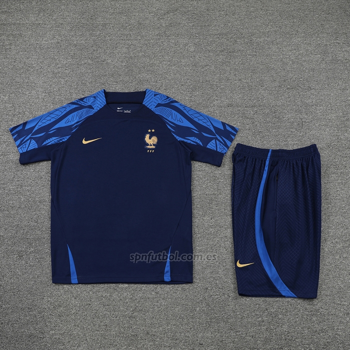 Chandal del Francia Manga Corta 2022-2023 Azul - Pantalon Corto